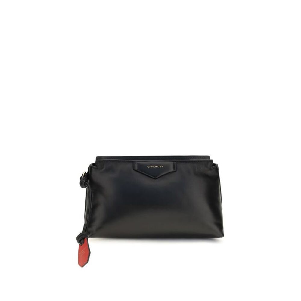 Givenchy Black Lamb Ovis Aries Clutch Women's Bag